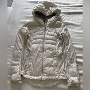 Lululemon White Quilted Jacket